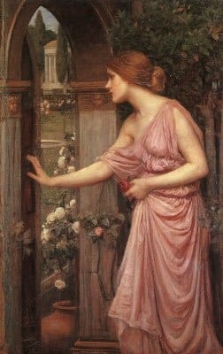 Psyche entering Cupidâ€™s Garden - J.W. Waterhouse, 1905. Public Domain