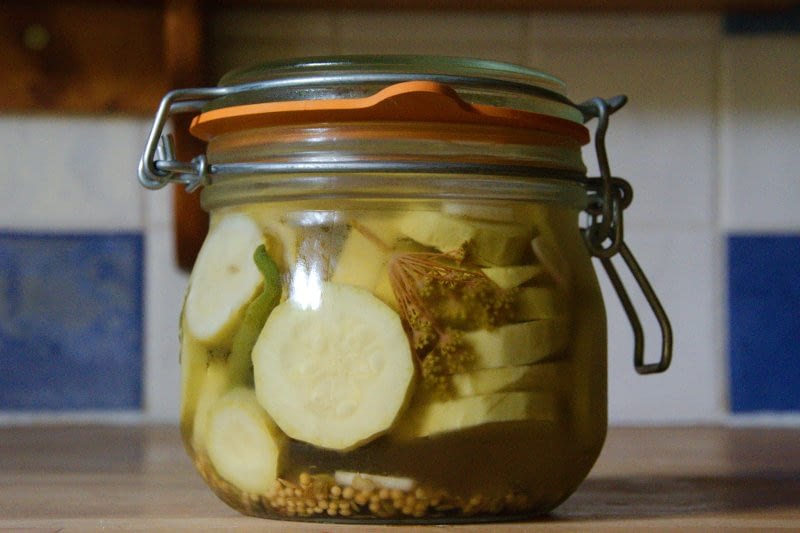 Pittige Courgette-Pickels